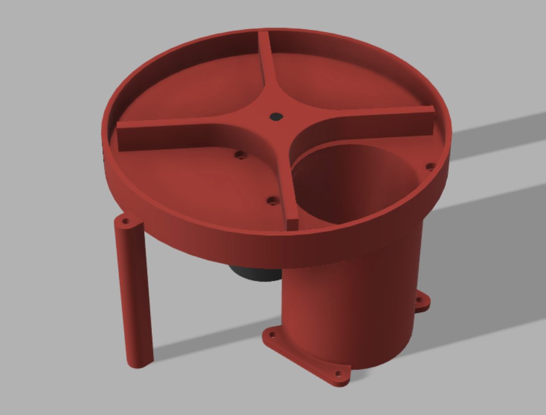 Turntable and dropper mechanism used on The Old Bear.